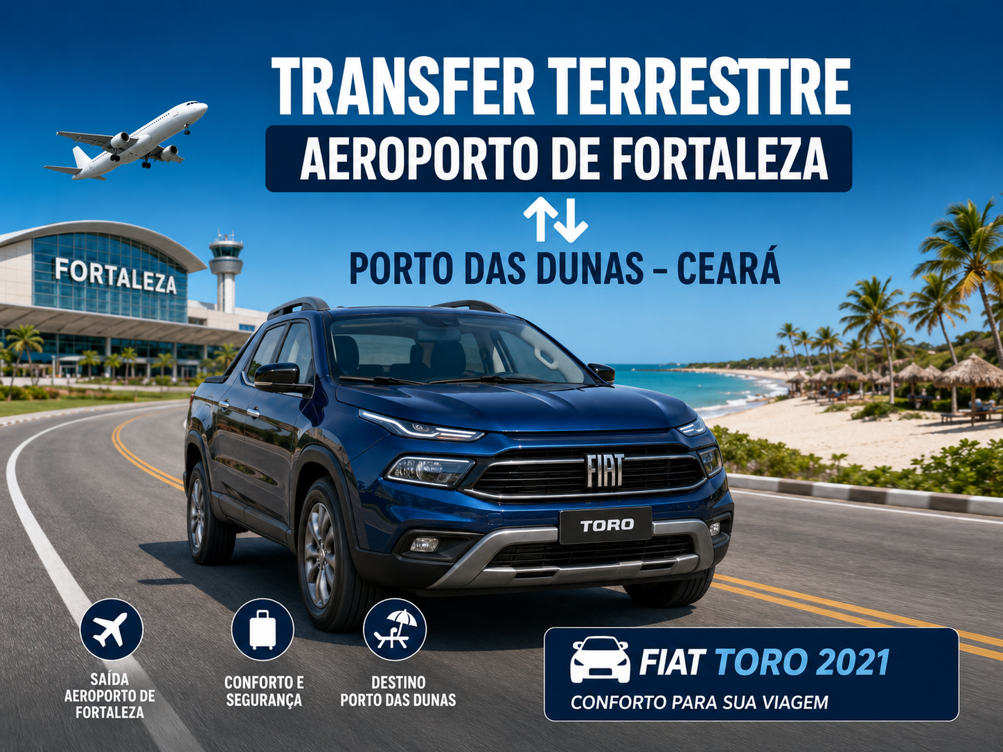 95F6292D-331D-40BE-B34B-B71DAC9D694C Transfer Terrestre Aeroporto de Fortaleza / Porto das Dunas - Ceará COD-61321199958 - Imagem 1